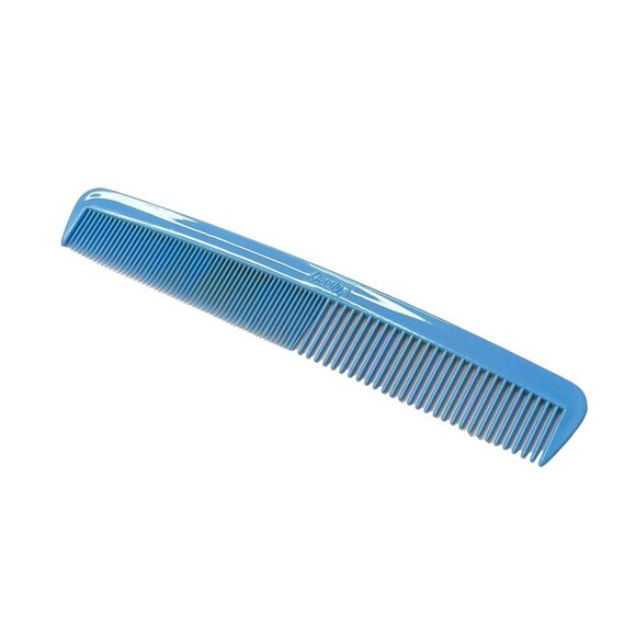 Vintage Goody Dressing Hair Comb Light Blue 7”  USA Made Wide & Fine Tooth - Picture 1 of 7